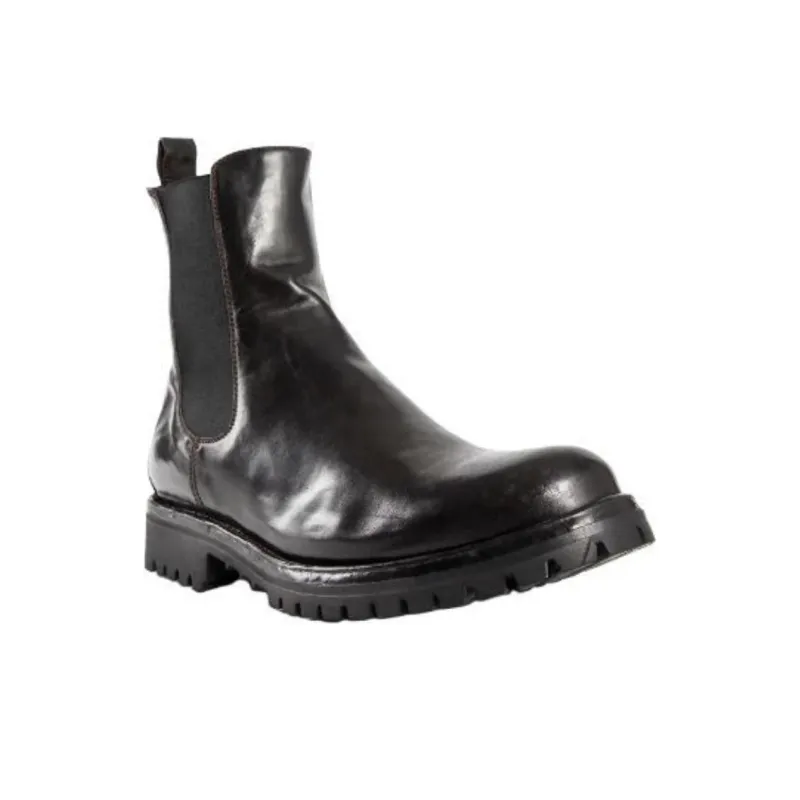Officine Creative Ikonic Short Chelsea Boots Men's Brown-2