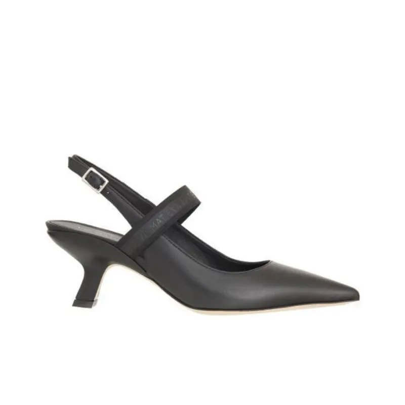 Vic Matie Sculpted-heel Slingback Pumps-1
