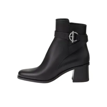 HERMES Jill Ankle Boots 6.1cm Women's Black