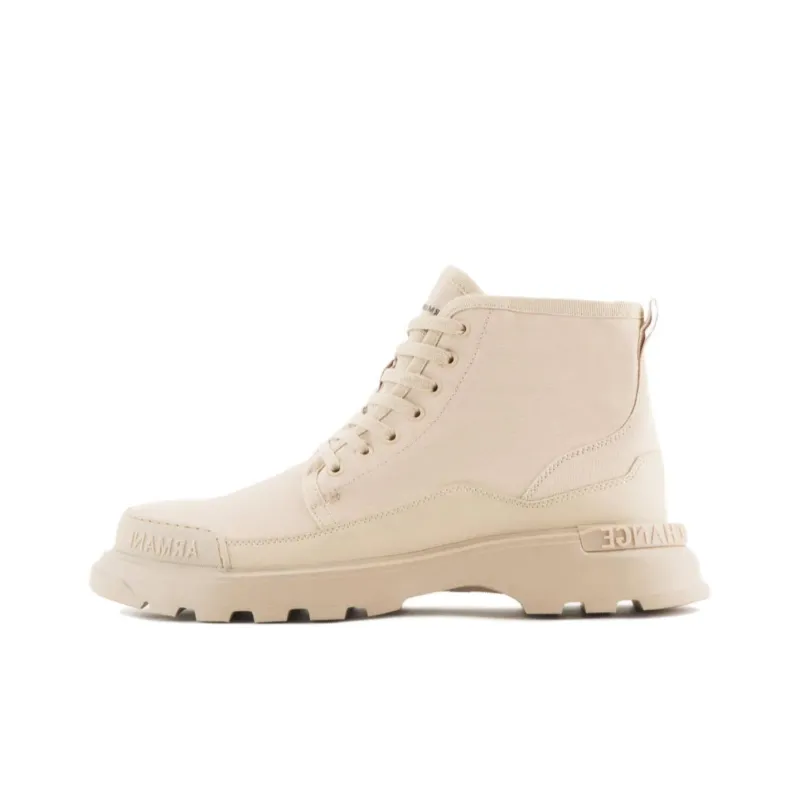 ARMANI EXCHANGE Ankle Boots Men's Ecru-0