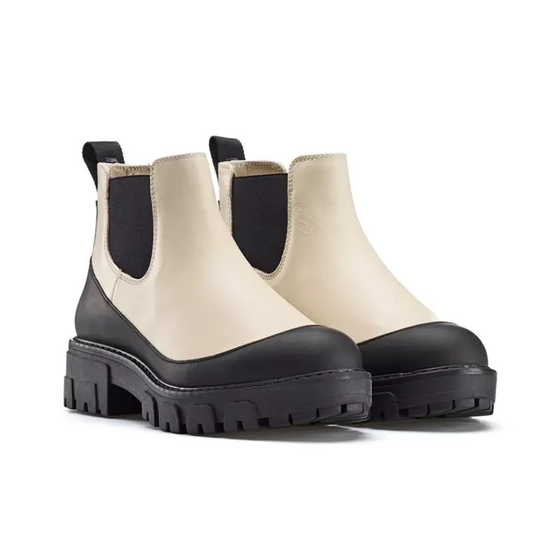 HUGO BOSS Ankle-Length Chelsea Boots Women's White-2
