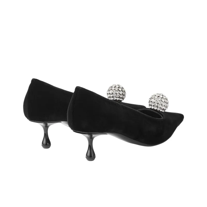 Jimmy Choo Orb Irregular Heel High Heels 5cm Women's Black-3