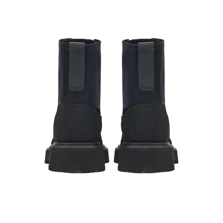 FERRAGAMO Abrasion Resistant Short Outdoor Boots Men's Black-4
