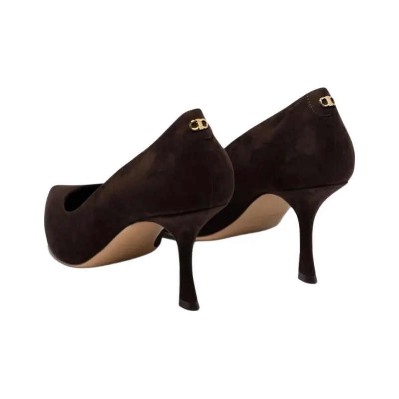 Ferragamo Elydea 70mm Suede Pumps-3
