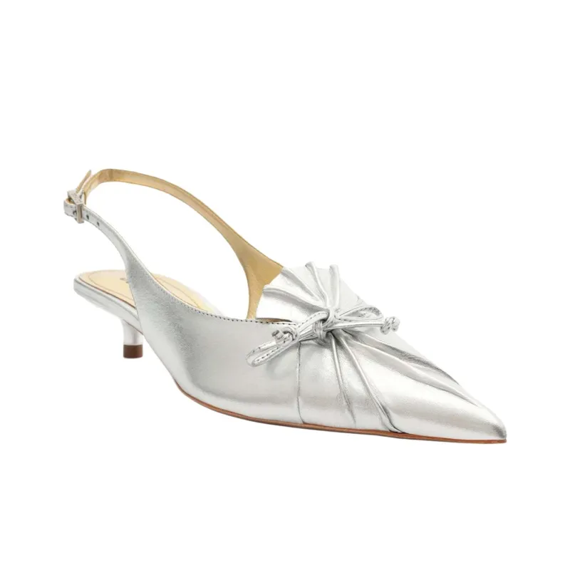 Schutz Zane Slim Heel High Heels 5cm Women's Silver-2