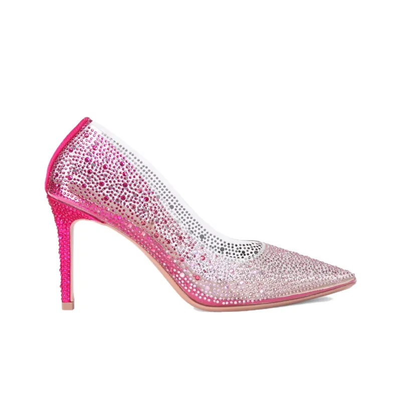 Kurt Geiger London Lovebird Slim Heel High Heels 8.5cm Women's Pink-1