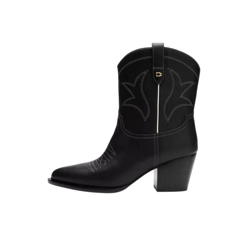 COACH Pamela Ankle Boots 5.5cm Women's Black-0