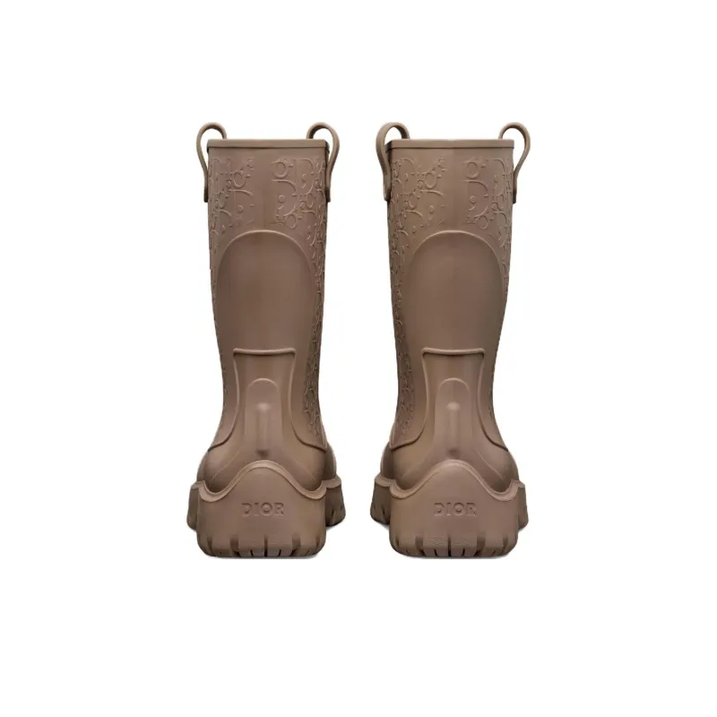DIOR Garden Rain Boots Men's Brown-3