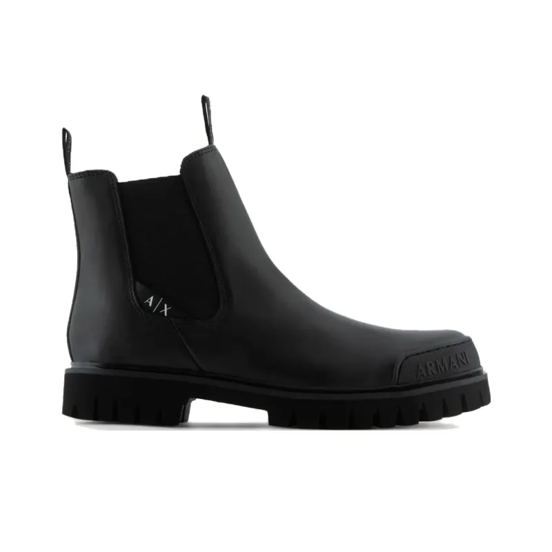 ARMANI EXCHANGE Calf-leather Ankle Boots-1