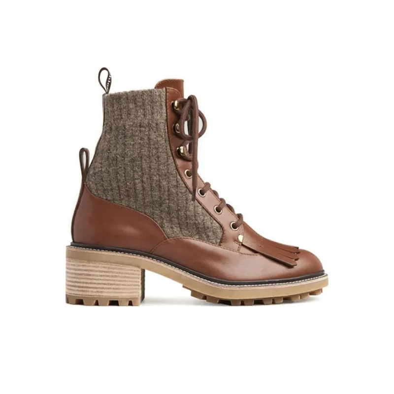 Chloe Franne Ankle Boots Women's Brown-1