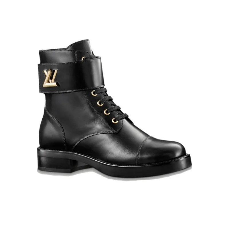 LOUIS VUITTON Ranger Wonderland Ankle Boots Women's Black-1