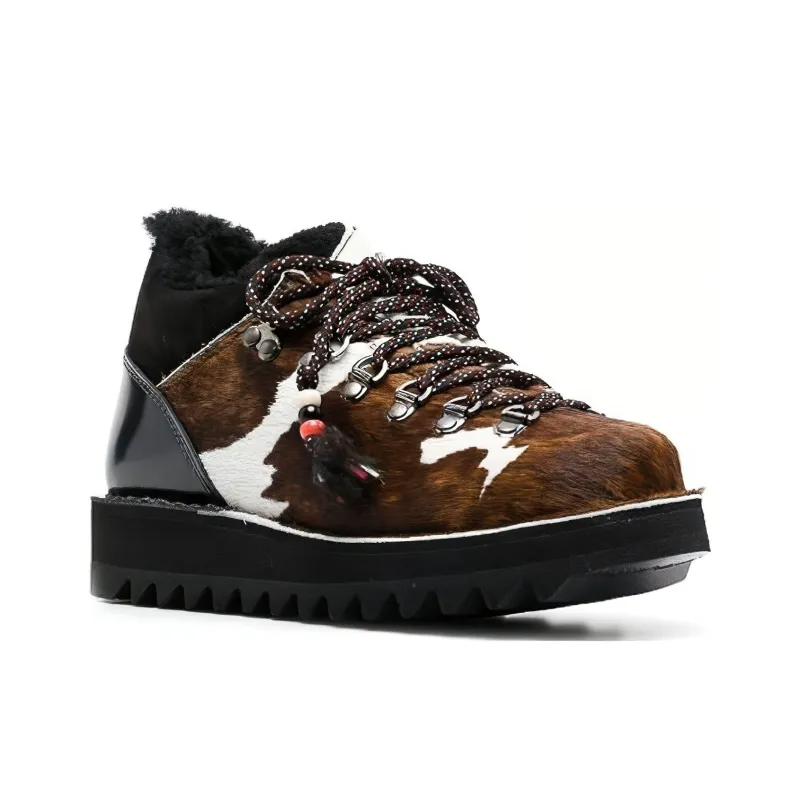 Alanui Panelled Lace Up Boots Women's-2