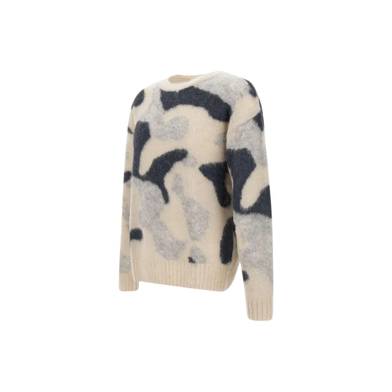 CLOSED Brushed Camouflage-jacquard Jumper-2