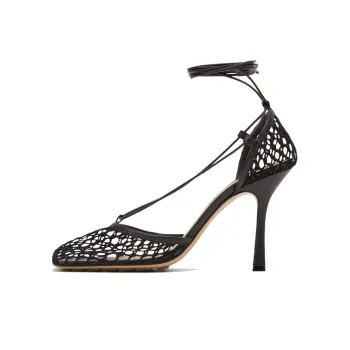 Bottega Veneta Stretch Slim Heel High Heels 9cm Women's Black