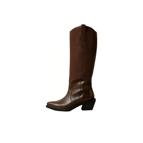 ALOHAS Knee-Gorgeous boots Carol 5.5cm Women's Dark Brown