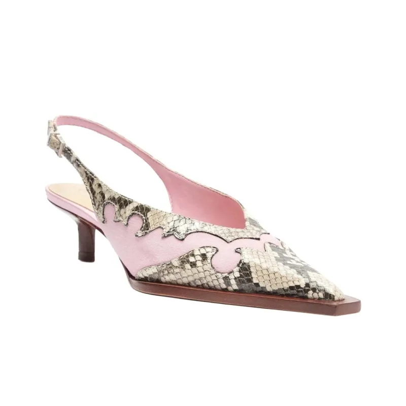 Schutz Darias Slim Heel High Heels Women's Pink-2