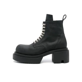 RICK OWENS Low Army Bogun 80mm Leather Boots