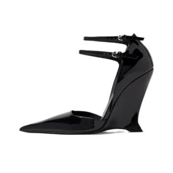 FERRAGAMO 105mm Pointed toe High wedge Sandals