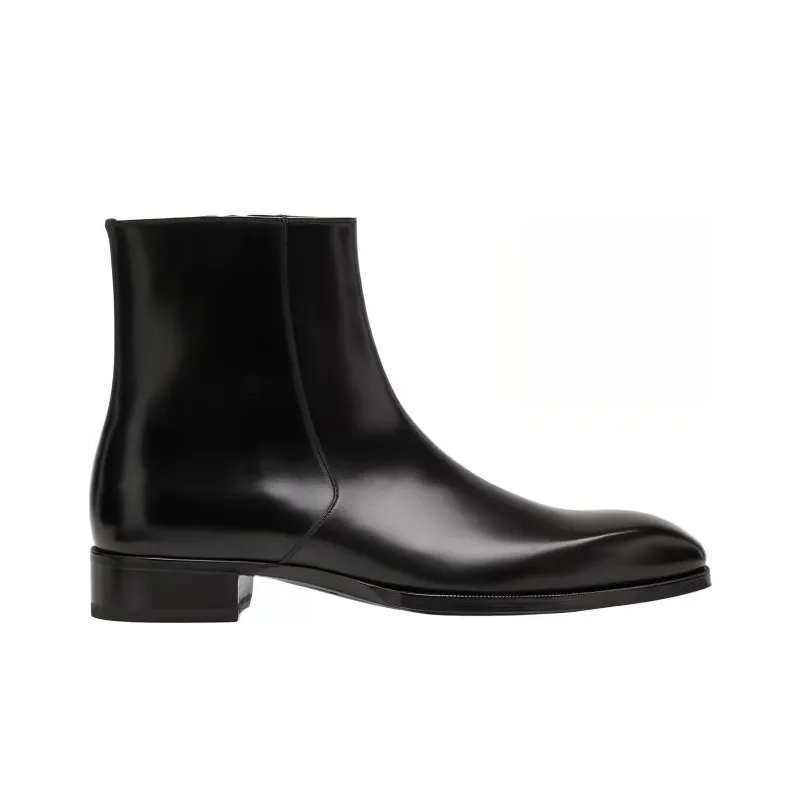 TOM FORD Edgar Leather Ankle Boots-1