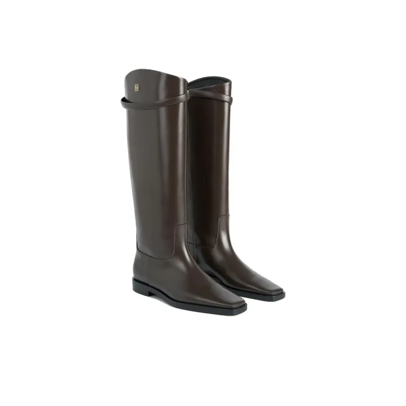 TOTEME Knee-high Boots Women's Coffee-2