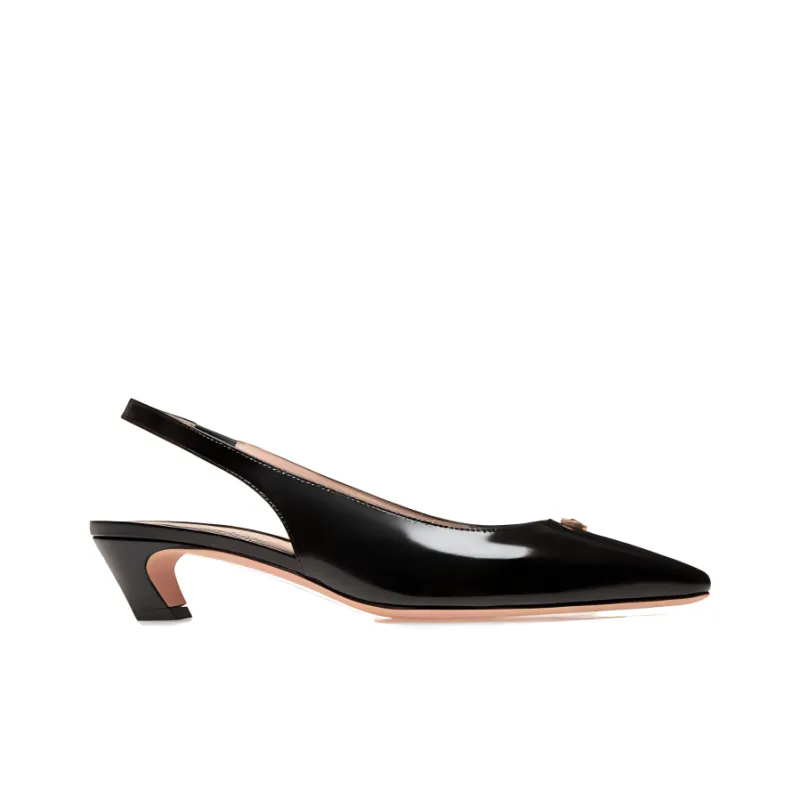 BALLY Emblem-plaque Leather Pumps-1