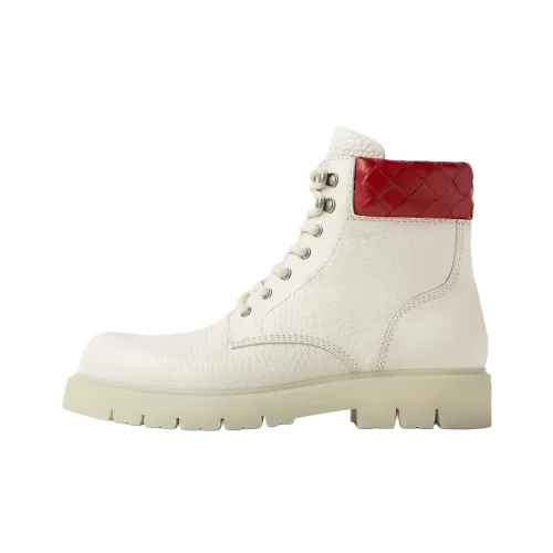 Bottega Veneta Haddock Ankle Boots 4.5cm Men's White