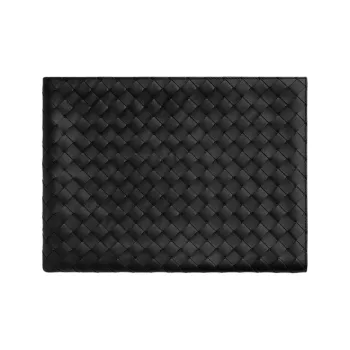Bottega Veneta Intrecciato Calfskin Clutch Men's Black/Orchid Brown