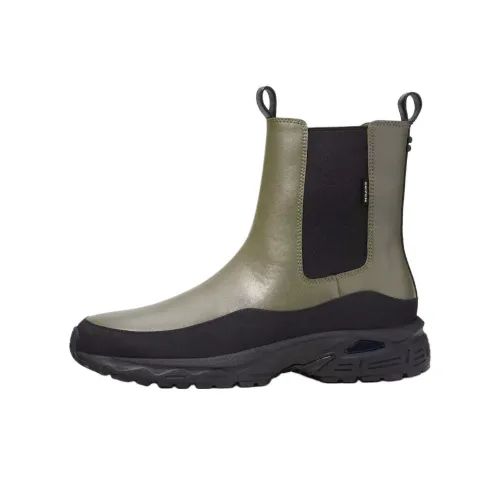 COACH Hybrid Short Chelsea Boots Men's Green