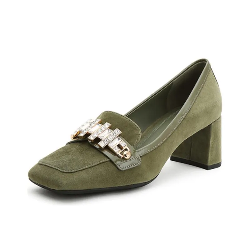 STELLA LUNA BEAM REGIME Chunky Heel High Heels 6cm Women's Green-2