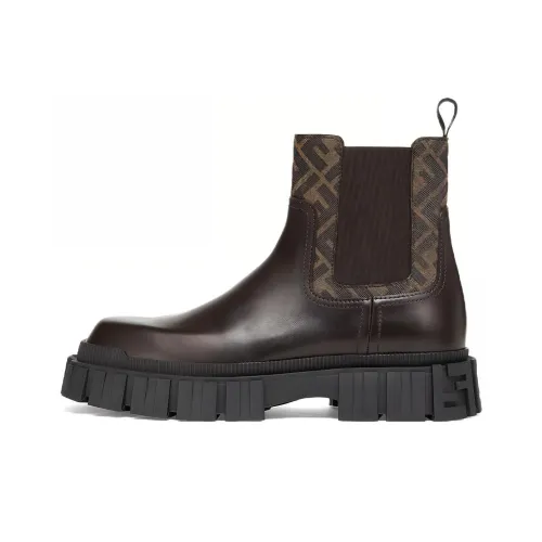 FENDI Force Panelled Chelsea Boots