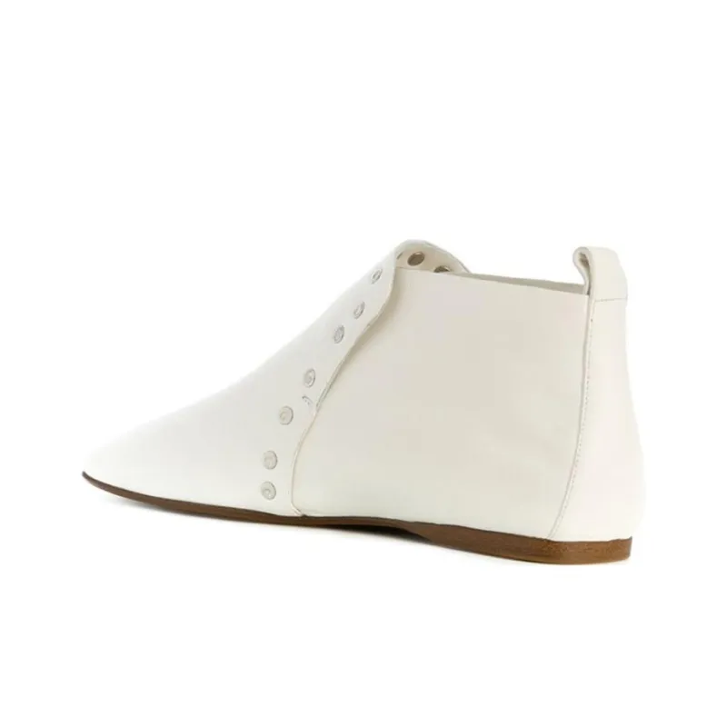 CELINE Ankle Boots Women's White-2