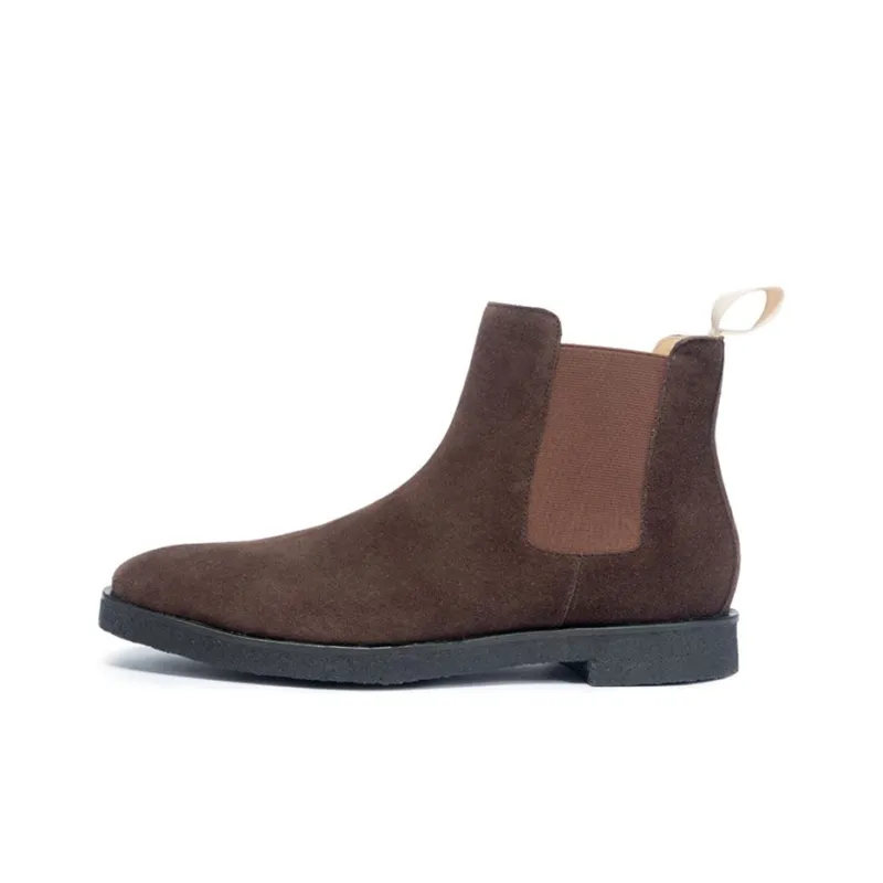 MASCAL Short Chelsea Boots Men's Coffee-0