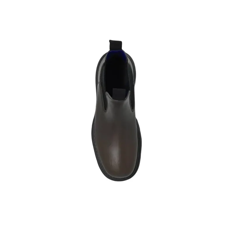 Burberry Creeper Short Chelsea Boots Men's Black-3