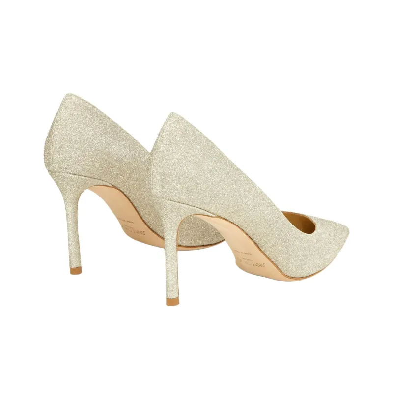 Jimmy Choo ROMY Slim Heel High Heels 8.5cm Women's Champagne Gold-3