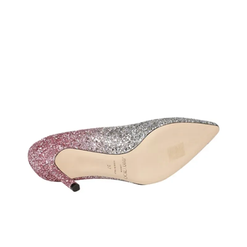 Jimmy Choo ROMY Slim Heel High Heels 8.5cm Women's Gradient Pink-4