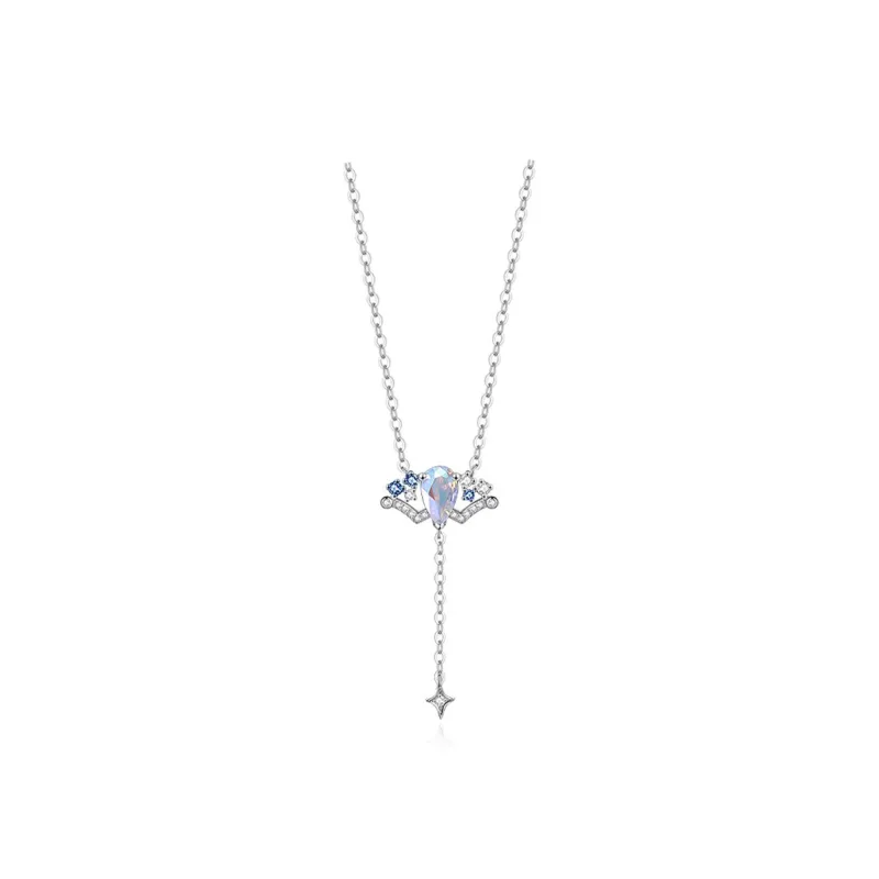TEEX Sparkling Diamond Necklaces Women's-11