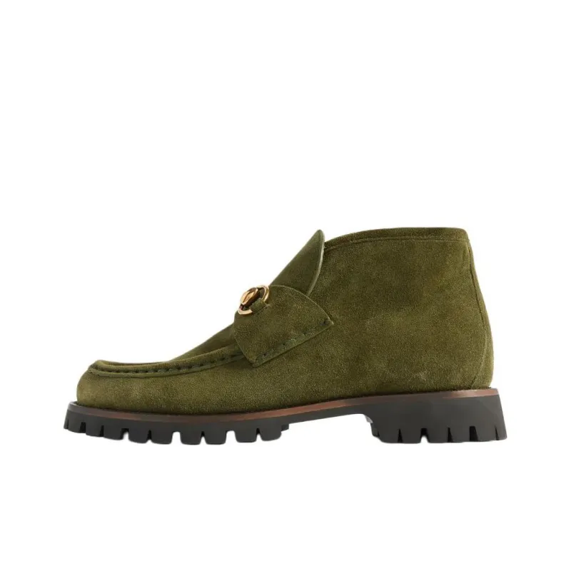 GUCCI Sylke Ankle Boots Women's Green-0