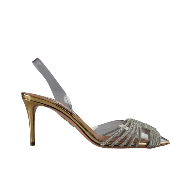 AQUAZZURA Slim Heel High Heels 7.5cm Women's Gray-1