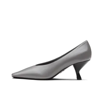 PRADA Irregular Heel High Heels Women's Silver