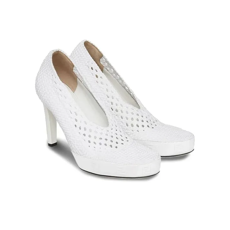 FENDI High Heels Women's White-3