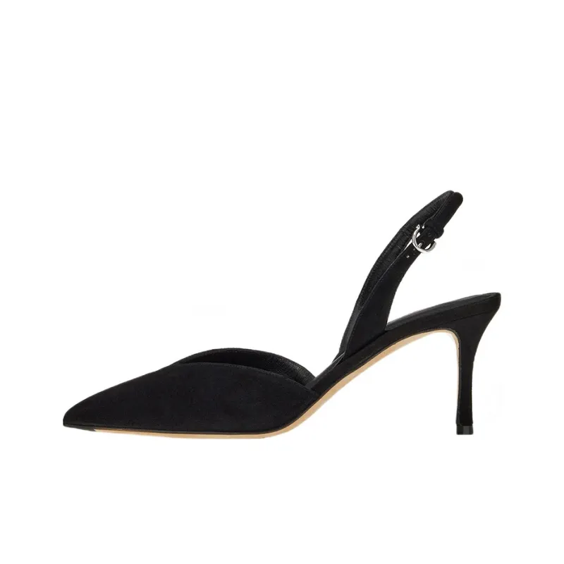 FERRAGAMO Slim Heel High Heels Women's Black-0