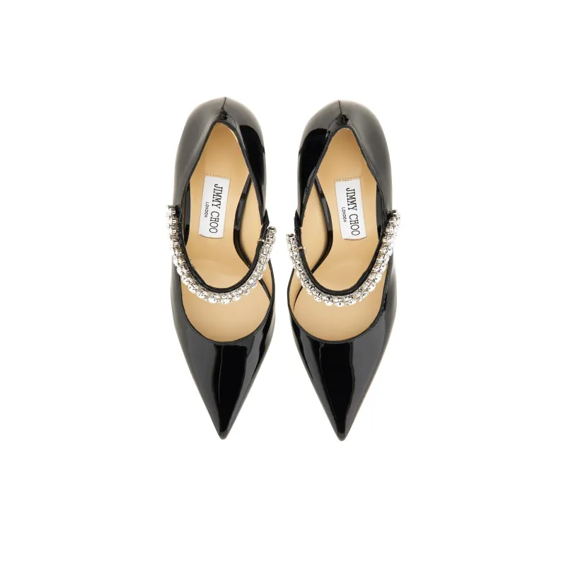 Jimmy Choo Bing Slim Heel High Heels 8.5cm Women's Black-4