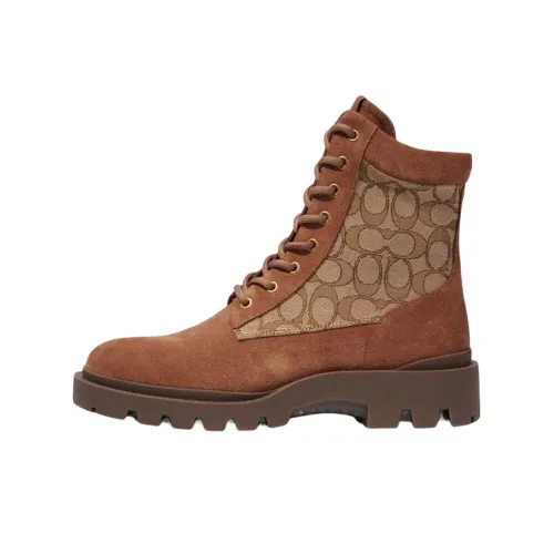 COACH Ankle Boots Men Brown