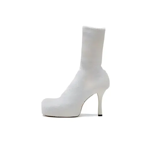 Bottega Veneta Ankle Boots Women's White