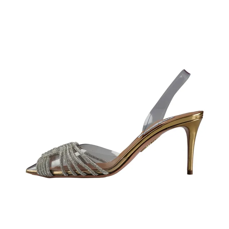 AQUAZZURA Slim Heel High Heels 7.5cm Women's Gray-0