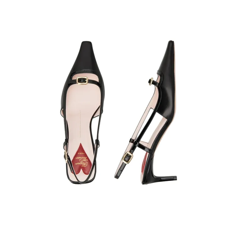 Roger Vivier Pointed Toe Slingback Pumps-4