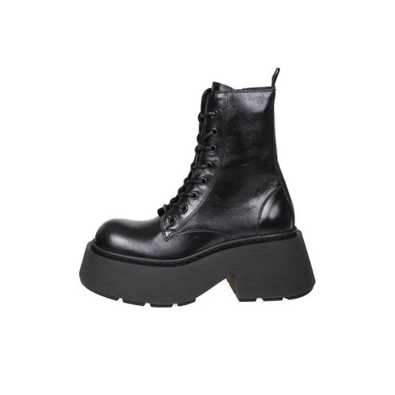 Vic Matie Lace-up Leather Platform Boots-0