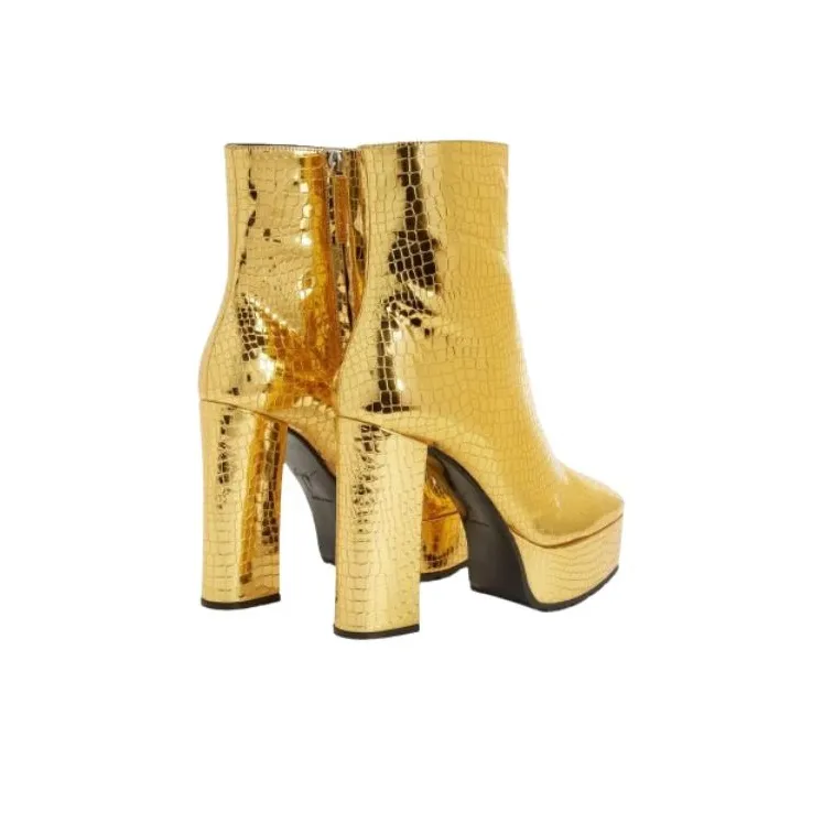 Giuseppe Zanotti Morgana 120mm Crocodile effect Ankle Boots Women's-2