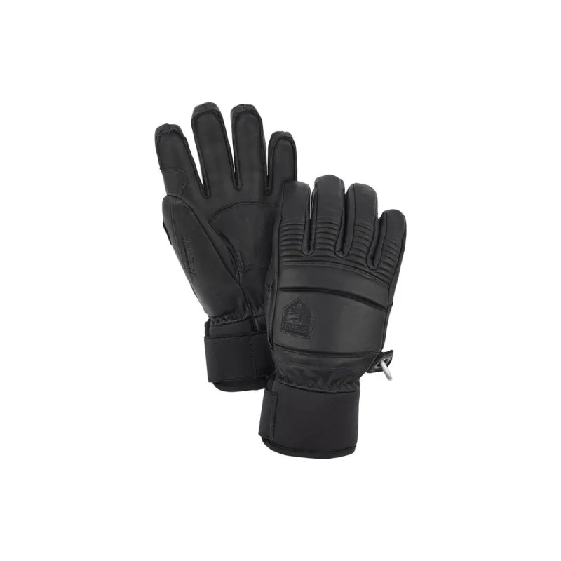 HESTRA Leather Gloves Unisex Black-0