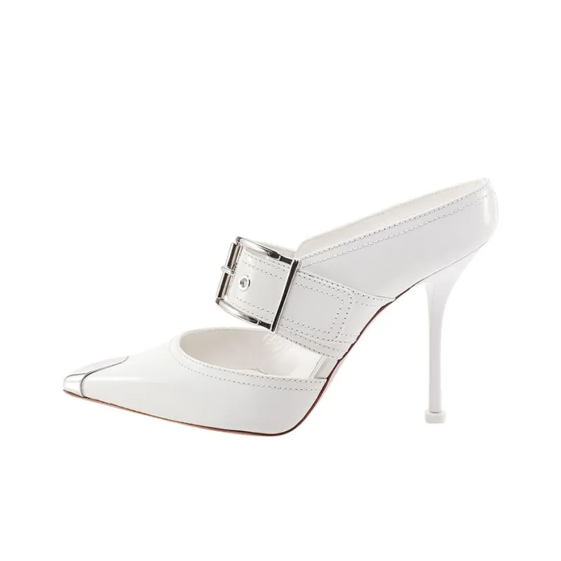 Alexander McQueen Pointed-toe 100mm Mules-0